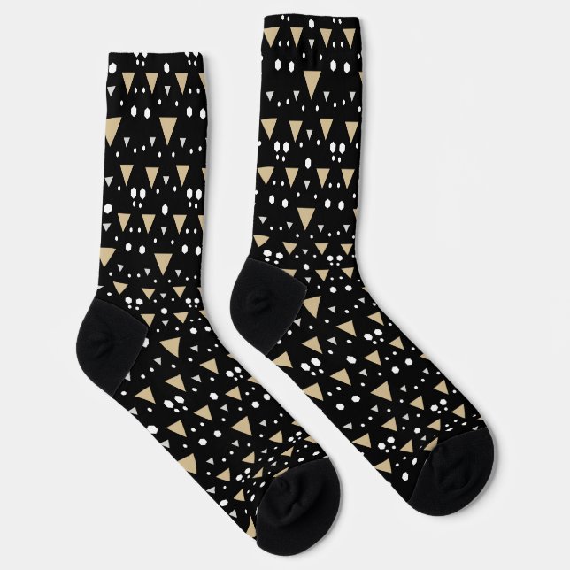 Midnight Geometry Luxe Tie Socken (Rechts)