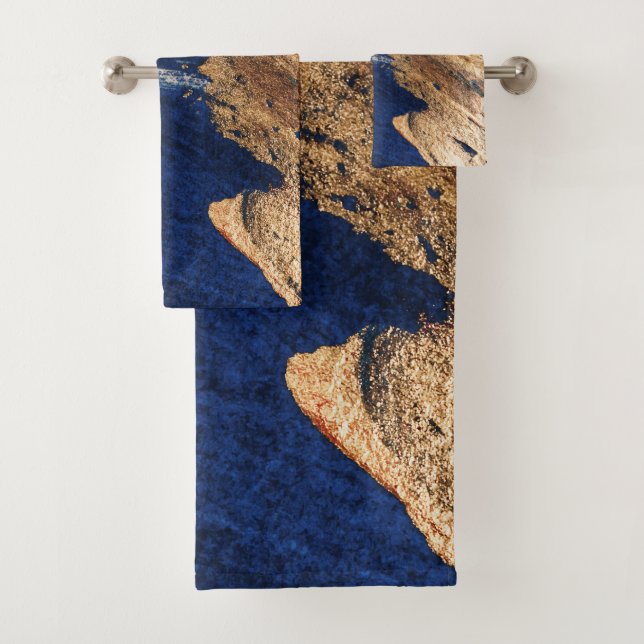 Midnight Gold: Abstract Elegance (En situation)