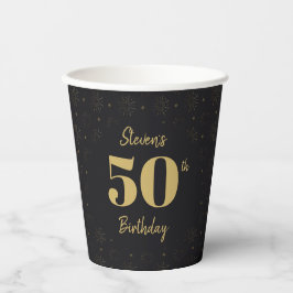 Midnight Gold Milestone Paper cup Pappbecher