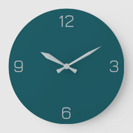 Midnight Green 004953 Color - Option to Add Name Große Wanduhr
