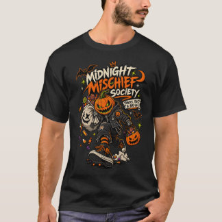 Midnight Mischief Society Halloween Punk Kürbis T T-Shirt