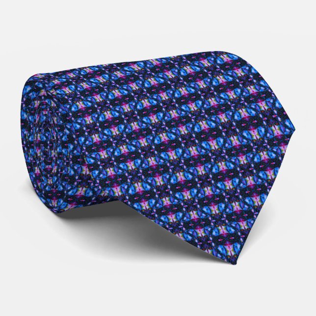 Midnight Mosaic Tie Krawatte (Gerollt)
