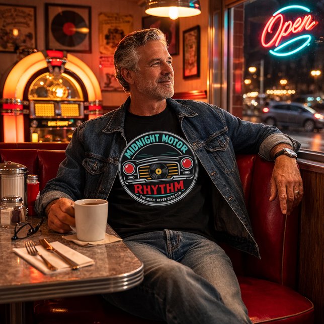 Midnight Motor Rhythm – Chrome Revival T-Shirt (Von Creator hochgeladen)