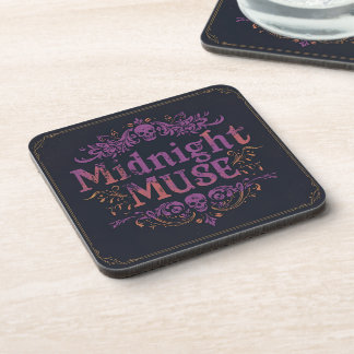Midnight Muse Gothic Coaster Set | Velvet Chaos Co Getränkeuntersetzer
