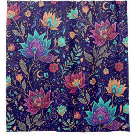 Midnight Mystic Garden Duschvorhang