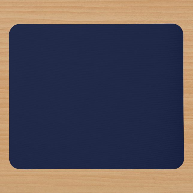 Midnight Navy Blue Solid Color Mousepad (Von Creator hochgeladen)