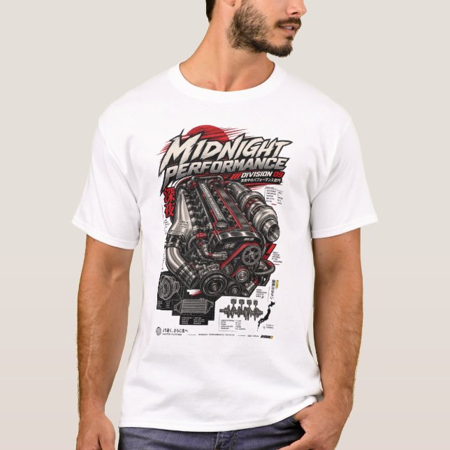 Midnight Performance Division JDM T-Shirt (Vorderseite)