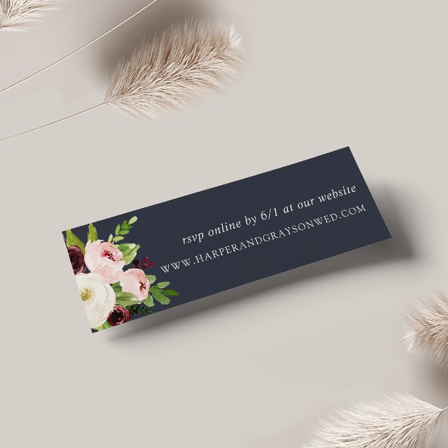 Midnight Romance Wedding Website RSVP Cards (Von Creator hochgeladen)