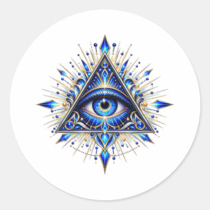 Midnight Sapphire Eye Aufkleber