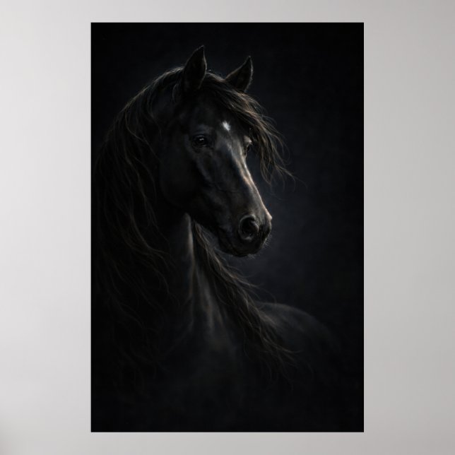 Midnight Sky | Horse Art | Poster (Vorne)