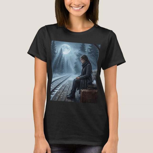 Midnight Solitude Shirt–Dark Dream Aesthetic tee (Vorderseite)