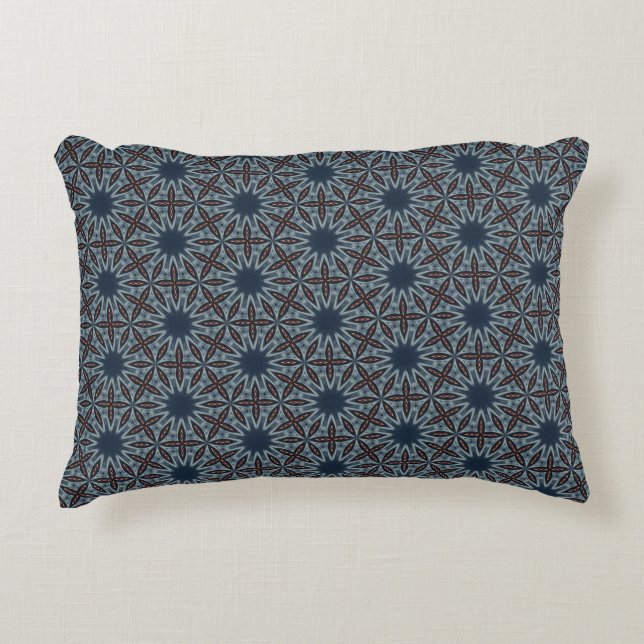 Midnight Starburst Lattice Dekokissen (Vorderseite)