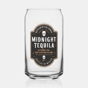 Midnight Tequila Halloween-Party Vintage Dosenglas