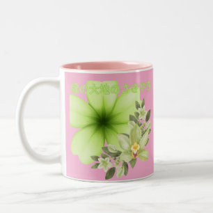 Midori no daichi no sasayaki pink zweifarbige tasse