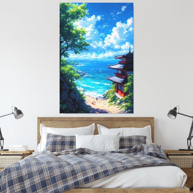 Midori to Umi no Michi  Leinwanddruck (Insitu (Schlafzimmer))