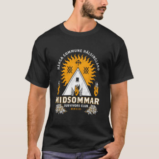 Midsommar Survival Club Gruseliger Horror Sommerfe T-Shirt