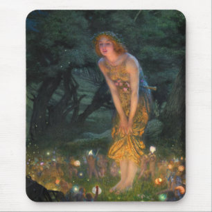 Midsommer Eve c. 1908 von Edward Robert Hughes Mousepad