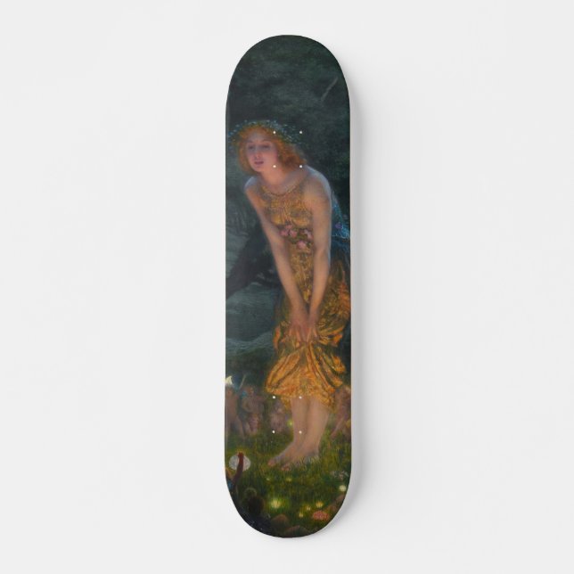 Midsommer Eve Edward Robert Hughes Feen Fantasie Skateboard (Vorne)