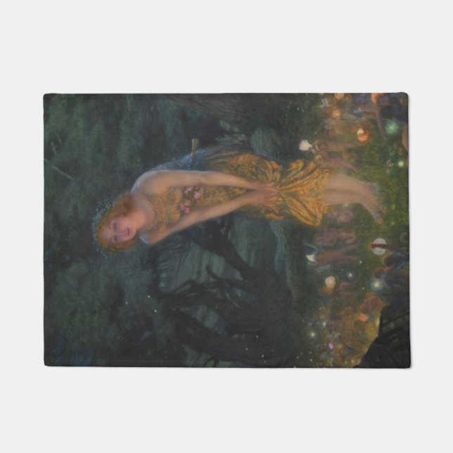 Midsommer Eve (von Edward Robert Hughes) Fußmatte (Vorderseite)