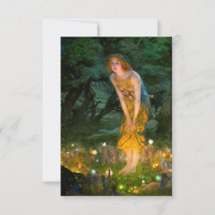 MidSummer Eve Edward Robert Hughes RSVP Karte
