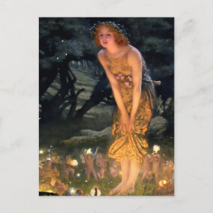 "MidSummer Eve" von Edward Robert Hughes Feiertagspostkarte
