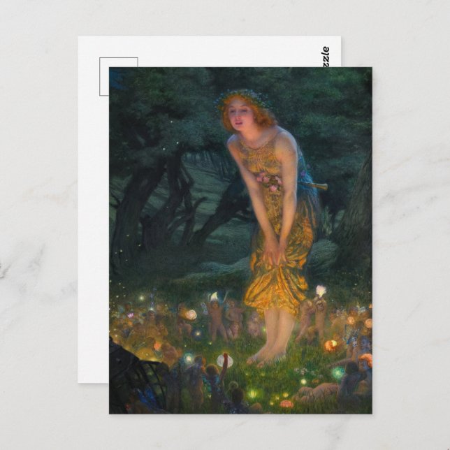 MidSummer Eve von Edward Robert Hughes Postkarte (Vorne/Hinten)