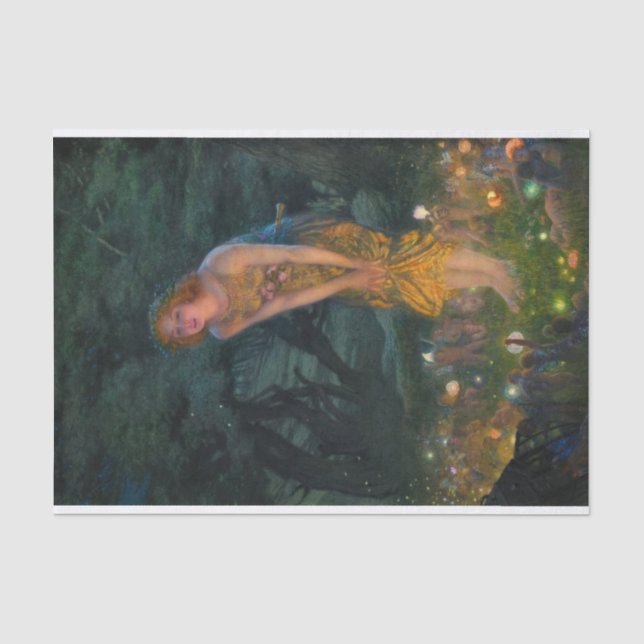 MidSummer Eve von Edward Robert Hughes Seidenpapier (Vorderseite)