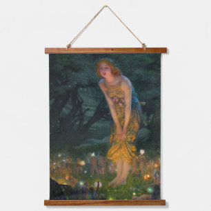 MidSummer Eve von Edward Robert Hughes Wandteppich Mit Holzrahmen