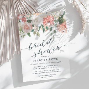Midsummer Floral   Bridal Shower Invitation