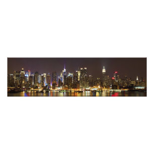 Midtown Manhattan gesehen von Weehawken New-Jersey Fotodruck