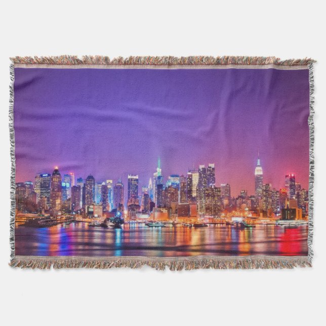 Midtown Manhattan nachts mit Reich Stae Decke (Vorderseite)