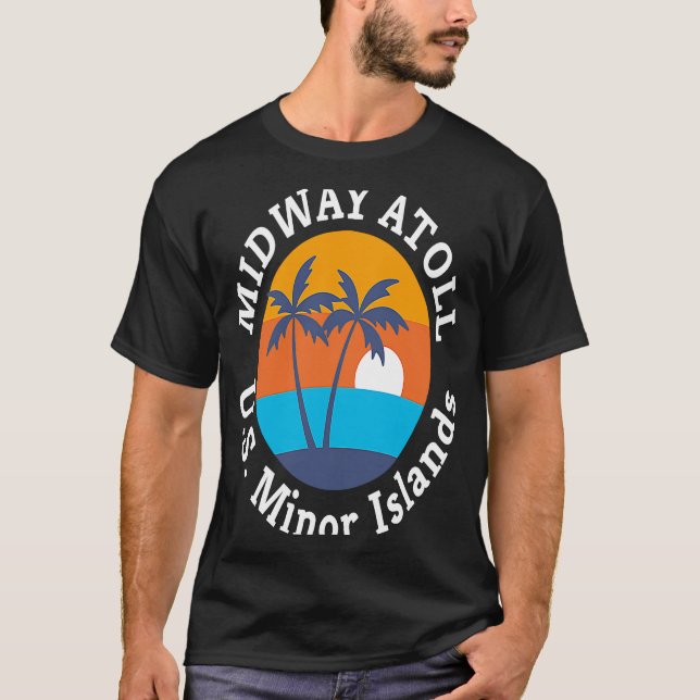 Midway Atoll Beach U S Mini Islands Summer Vacati T-Shirt (Vorderseite)