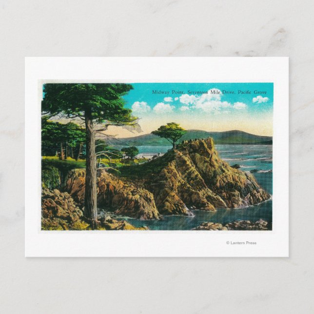 Midway Point auf 70-Mile-Laufwerk Postkarte (Vorderseite)