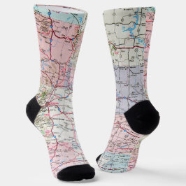 Midwest Map Design Socken