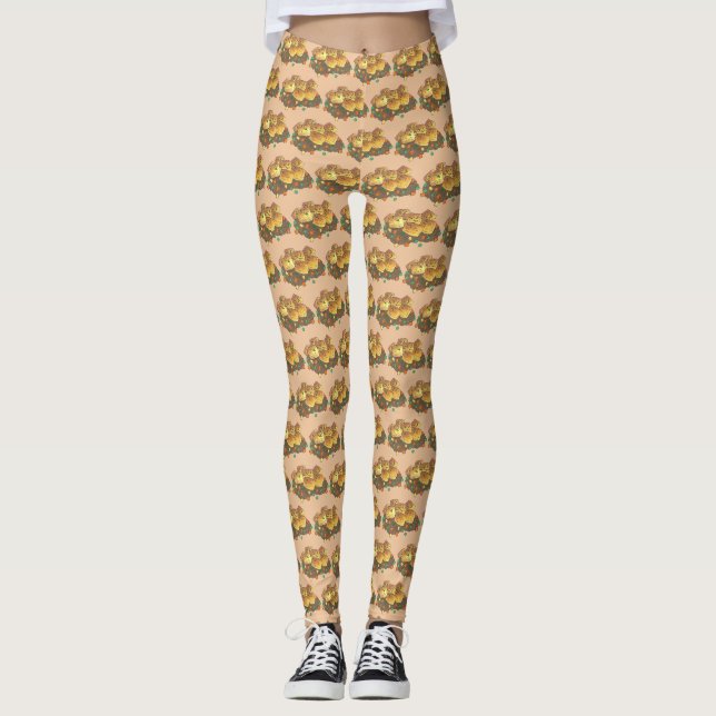 Midwest Tater Tot Hotdish Casserole Minnesota Leggings (Vorderseite)