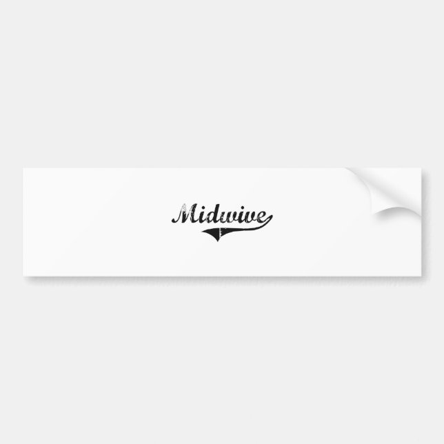 Midwive beruflicher Job Autoaufkleber (Vorne)