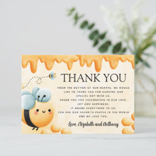 Miel Bee Carte de remerciements