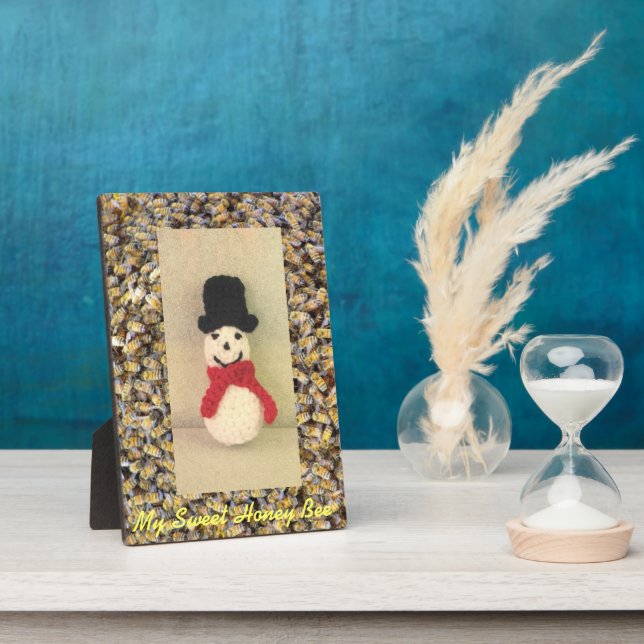 Miel Bee Mine Photo Plaque w Easel (Côté)