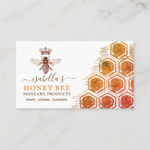 Miel Bee Skincare Amber Produits Carte de visite