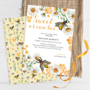 Miel Bee Sweet As Can Bee Baby shower Invitation