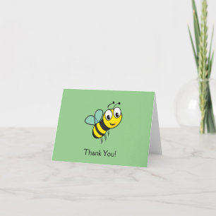 Miel mignon Carte de remerciements abeille