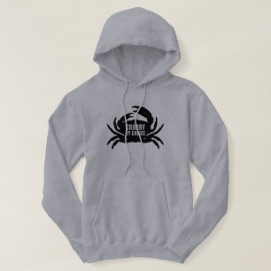 Mies gelaunt durch Wahl Lustiger Angel-Spaß Hoodie