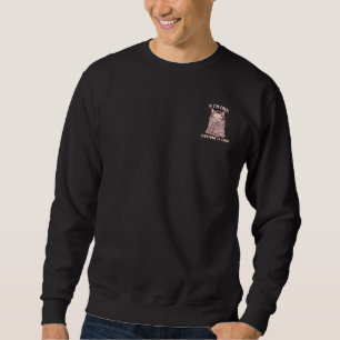 Miesepetrige Sphynx-Katze Kalter Humor Illustratio Sweatshirt