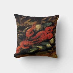Miesmuscheln und Garnelen von Vincent van Gogh Kissen