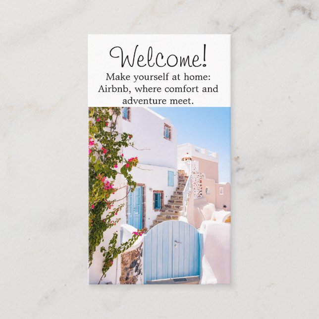 Miet-Bild von Airbnb House und QR-Code Modern Visitenkarte (Vorderseite)