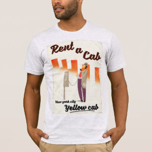Miete ein Auto! NYC Gelbes Führerposter T-Shirt