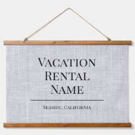 Miete Woven Airbnb Wall Sign Wandteppich Mit Holzrahmen
