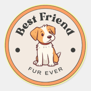 MIEUX ! Stickers - Meilleur Ami Fourrure Ever - Ch