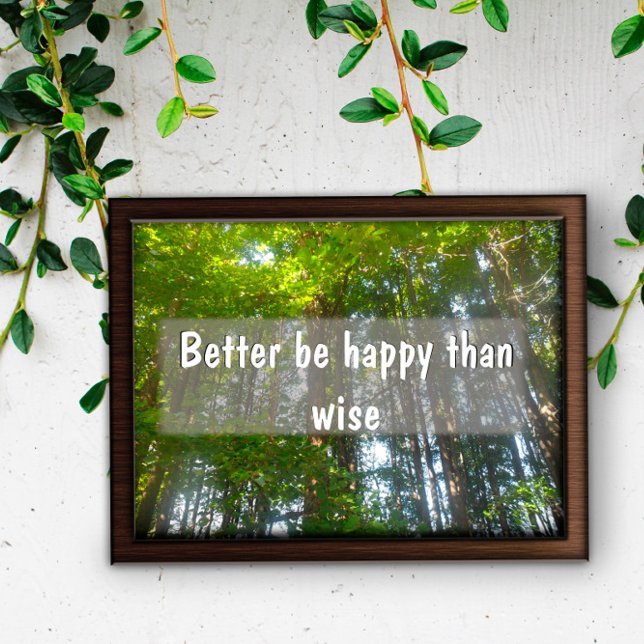 Mieux vaut être heureux que sage affiche Inspirati (Créateur téléchargé)
