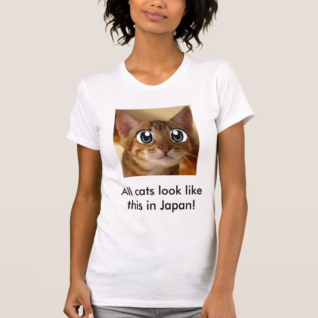 Miezekatze, alle Katzen sehen wie dieses in Japan T-Shirt (Vorderseite)